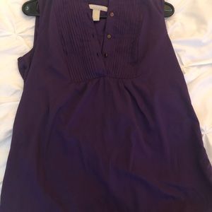 purple button down blouse